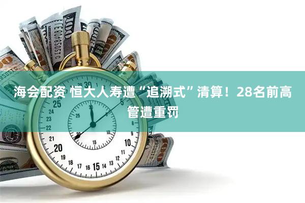 海会配资 恒大人寿遭“追溯式”清算！28名前高管遭重罚